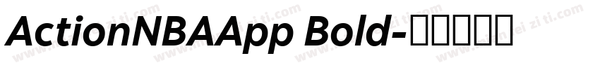 ActionNBAApp Bold字体转换